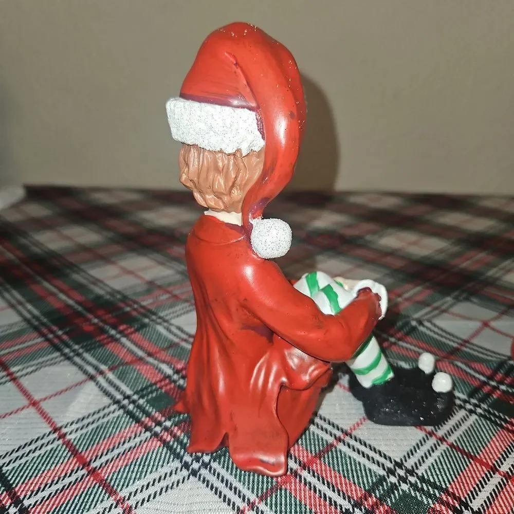 Adorable Christmas Elf Resin Figurines